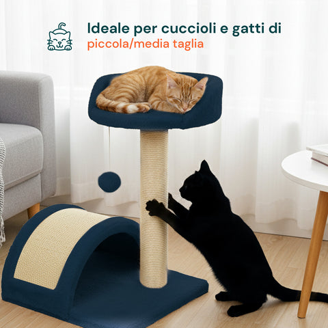 puppy lovers tiragraffi per gatti 50 cm con arco in sisal e gioco pendente ean 8054806950641