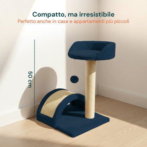 puppy lovers tiragraffi per gatti 50 cm con arco in sisal e gioco pendente ean 8054806950641