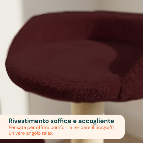 puppy lovers tiragraffi per gatti 50 cm con arco in sisal e gioco pendente ean 8054806950641