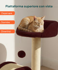 puppy lovers tiragraffi per gatti 50 cm con arco in sisal e gioco pendente ean 8054806950641