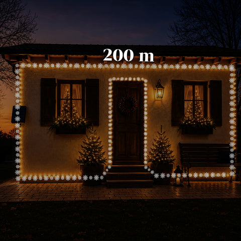 saint joy luci natalizie da esterno solari con telecomando 4 lunghezze ean 8050043128454
