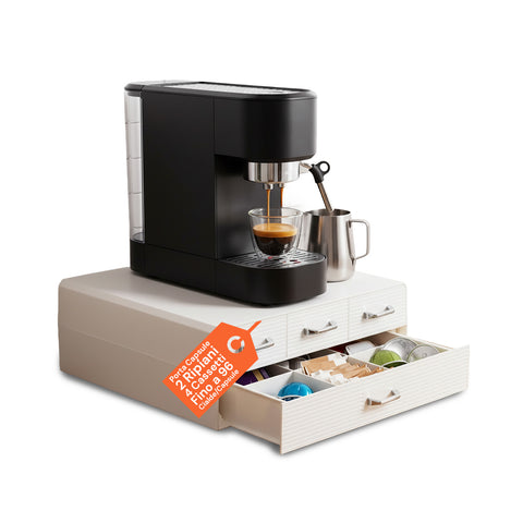 avilia home organizer per cialde e capsule caffe 4 cassetti design salvaspazio ean 8052879010583