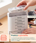 avilia home organizer pillole settimanale 7 giorni con contenitori giornalieri rimovibili e portatili ean 8052879011429