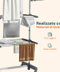 avilia home stendibiancheria verticale 3 livelli con ruote e bracci estensibili pieghevoli ean 8052879010309
