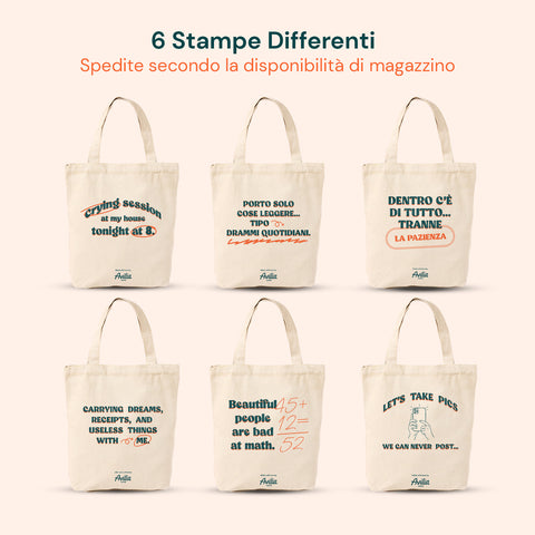 avilia home tote bag riutilizzabile 35x40 cm in cotone e poliestere ean 8052879012242