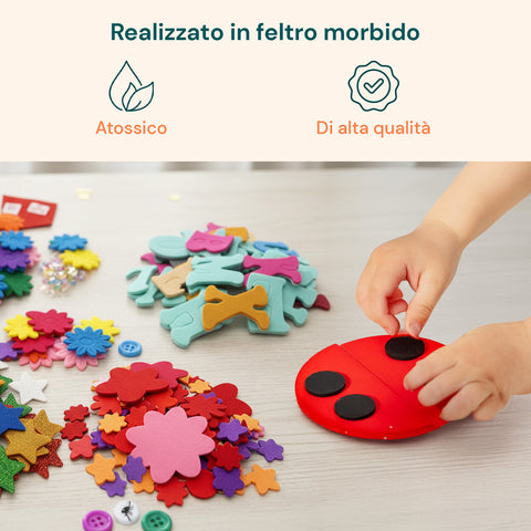 avilia kit creativo bambini 4 12 anni con zaino unicorno e 100 pezzi ean 8056819053623