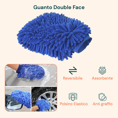 daimann kit pulizia auto professionale con 16 pezzi in morbido tessuto chenille ean 8056590070321