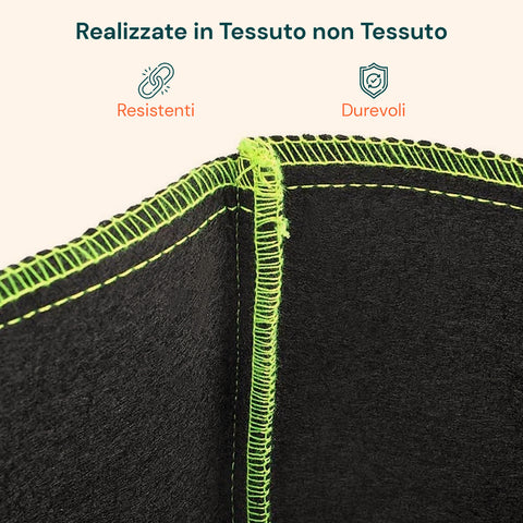 daimann vasi da coltivazione in tessuto con manici 10 75l set da 5 ean 8056590070314