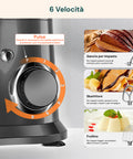 jordan casa impastatrice planetaria multifunzione con accessori completi e motore potente 1900w ean 0805698117425