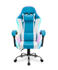 nexor sedia gaming ergonomica con luci rgb e cuscino lombare massaggiante poltrona ufficio reclinabile con telecomando ean 8056819078855