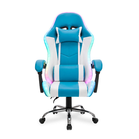 nexor sedia gaming ergonomica con luci rgb e cuscino lombare massaggiante poltrona ufficio reclinabile con telecomando ean 8056819078855