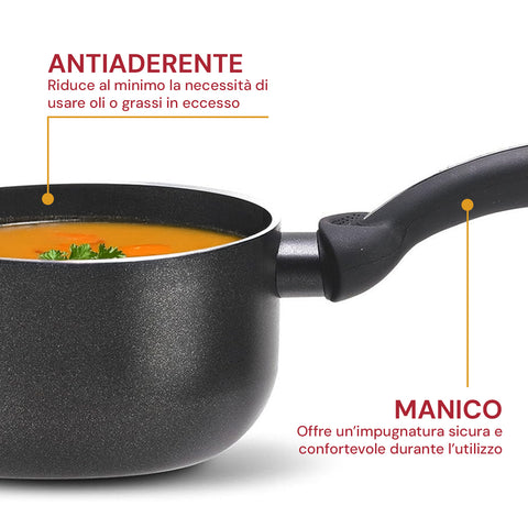 pensofal casseruola in alluminio con rivestimento antiaderente 20cm ean 8020173085200