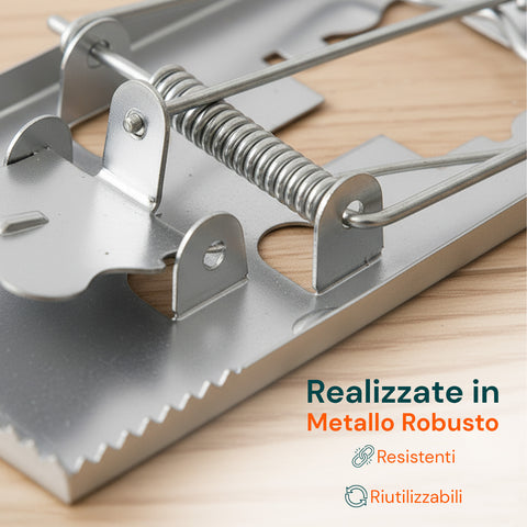 pestshield set 2 trappole per topi in metallo ean 5050375050389