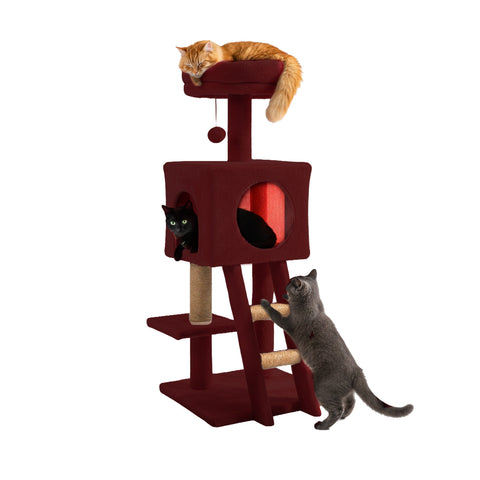 puppy lovers tiragraffi per gatti 92 cm con cuccia scala e giochi ean 8054806950597