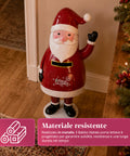saint joy dear santa statua babbo natale porta lettere in metallo sportello ad apertura manuale altezza 545 cm dimensioni 28x19x545 cm ean 8050043127785