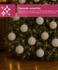 saint joy palline di natale set 12 pezzi a8 cm stile antico 2 colori ean 8050043128263