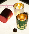 saint joy set di 3 portacandele decorativi in edizione limitata natalizia in vetro ean 8050043127624
