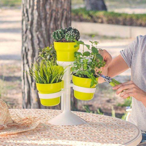 Fioriera Con 4 Portavasi 27x36,5cm