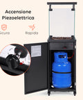 wintem caminetto a gas da esterno con roccia lavica e ruote 12kw ean 8052286432114