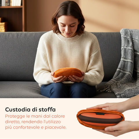 wintem scaldino elettrico rigido cupido per mani e corpo 550w on autonomia 3 ore ean 8050043122087