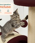 puppy lovers tiragraffi per gatti 50 cm con arco in sisal e gioco pendente ean 8054806950641