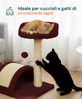 puppy lovers tiragraffi per gatti 50 cm con arco in sisal e gioco pendente ean 8054806950641