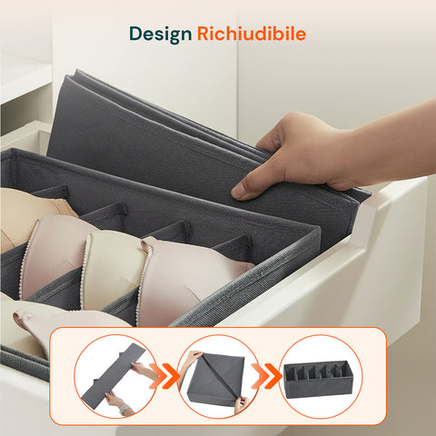 avilia home divisori cassetti set 8 organizer pieghevoli per armadio e como ean 8052879011108