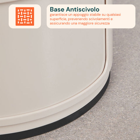 avilia home mobiletto rotondo con cassetti scorrevoli comodino moderno in abs ean 8052879010989