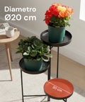 avilia home portavasi in ferro a 3 ripiani 20 cm supporto piante da interno ean 8056819053227