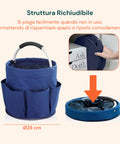 avilia home secchiello pieghevole multiuso 16l con tasche salvaspazio e resistente ean 8052879010675