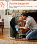 avilia home set 4 accessori per camino in ferro paletta scopino attizzatoio e supporto resistente al calore e con ganci interni ean 8052879011542