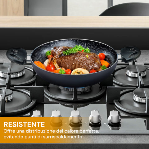 pensofal tegame 28cm antiaderente effetto pietra con minerali e fondo inox ean 8020173085156