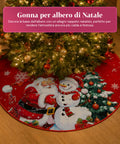 saint joy copri base albero di natale a120 cm in peluche 4 fantasie ean 8050043128331
