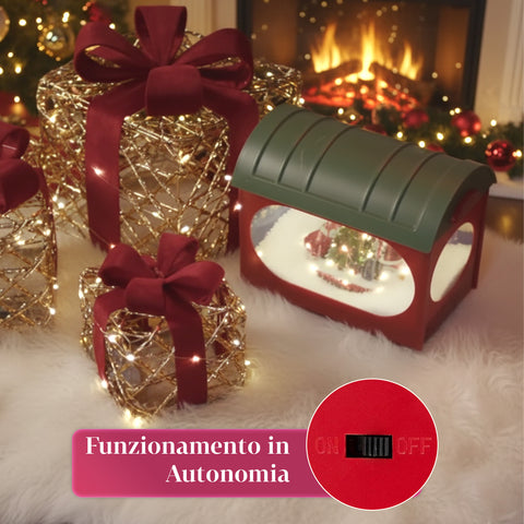 saint joy decorazione natalizia lampione flash 160 cm con led e musica per interno ed esterno ean 8388780246712