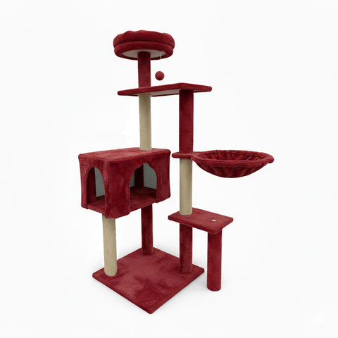 puppy lovers tiragraffi per gatti 120 cm con cuccia e amaca multilivello varie colorazioni ean 8054806950542