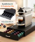 avilia home organizer capsule caffe 1 cassetto nero elegante capienza 50 capsule ean 8052879011023
