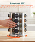 avilia home porta spezie girevole 360 da cucina con 16 barattoli inclusi ean 8052879010859