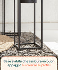 avilia home set 2 portapiante con vaso e struttura in ferro dal design moderna ean 8056819053234