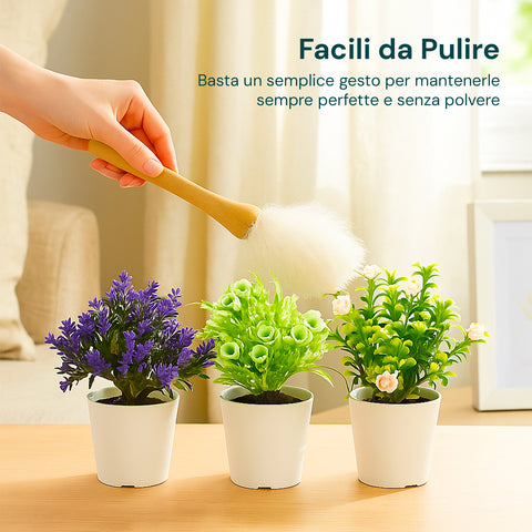 garden friend set 3 piante finte da interno con vasi moderni per casa o ufficio ean 8023755068431