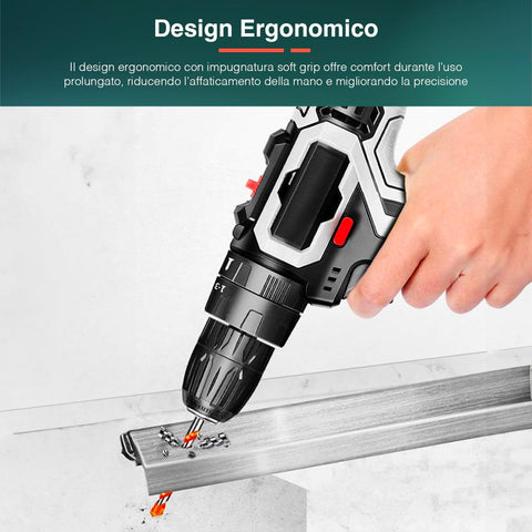 Trapano Avvitatore Senza Filo DEKO PRO 8V Con 42 Accessori - Kit Completo Per Fai Da Te - Foto 11