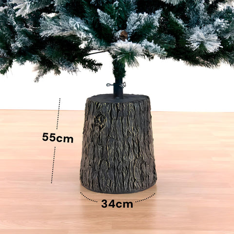 Base Per Albero Di Natale a Forma di Tronco 33x27xh55cm