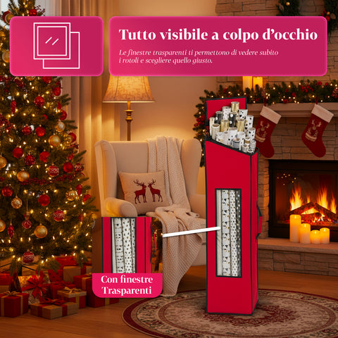 saint joy borsa porta carta regalo con zip e finestra trasparente in tessuto oxford ean 8050043127532