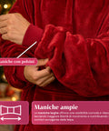 saint joy coperta con maniche e cappuccio felpa coperta oversize 2 colori ean 8050043128386