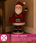 saint joy dear santa statua babbo natale porta lettere in metallo sportello ad apertura manuale altezza 545 cm dimensioni 28x19x545 cm ean 8050043127785
