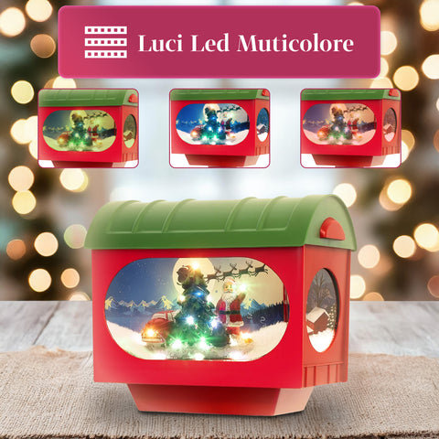 saint joy decorazione natalizia lampione flash 160 cm con led e musica per interno ed esterno ean 8388780246712