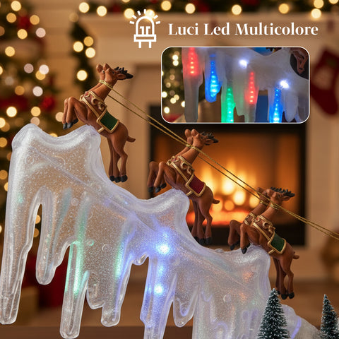 saint joy giostra natalizia con luci led musica e movimento l29xp6xh29cm ean 8053482251882