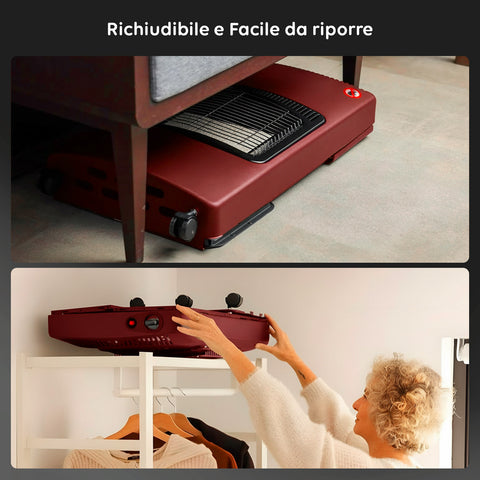 wintem buddy stufa a gas pieghevole potenza 42kw con 3 livelli di riscaldamento ean 8052286432039