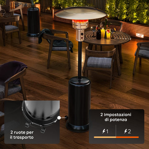 wintem riscaldatore a fungo da esterno ideale per giardini terrazze e locali ean 8052286430578