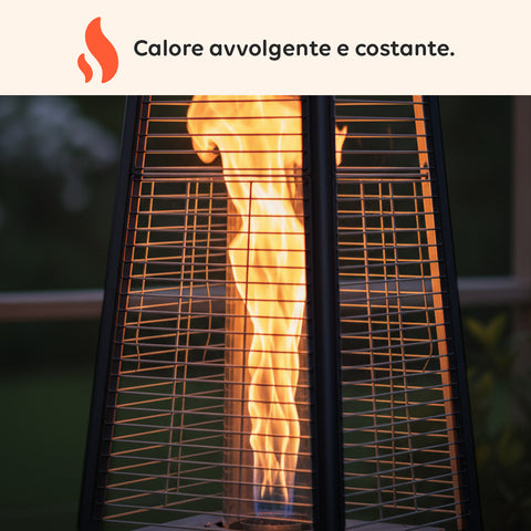 wintem stufa a gas da esterno a piramide con termostato regolabile 12kw ean 8052286432091