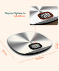 zephir bilancia da cucina in acciaio 5kg ultra compatta lcd funzione tara ean 8019101729767